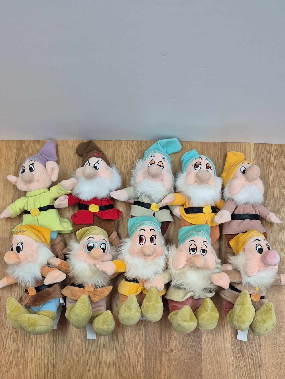 Collection of Disney's Seven Dwarfs Plush/Beanbag